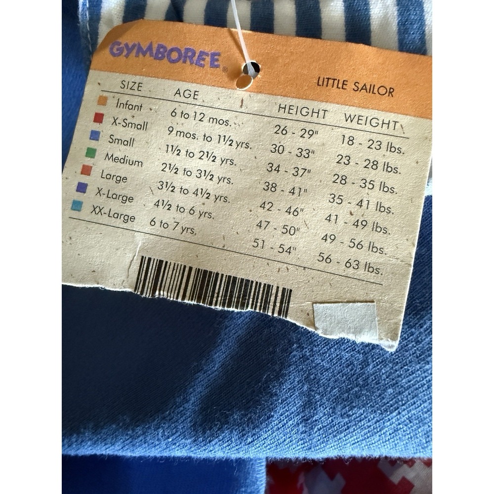 Vintage NWT Gymboree RAINBOW TAG 1996 December Spring Little Sailor Shirt Jacket - Picture 8 of 10